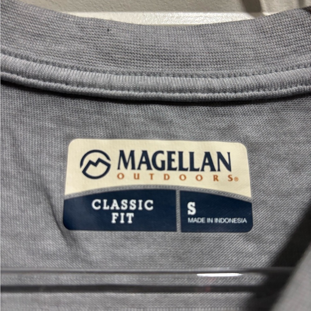 Magellan Outdoors Men's Gray Long Sleeve Tee - Picture 3 of 5